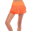 Lucky in Love Get It Stripe Rally Orange Glow 12.25in Womens Tennis Skirt