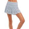 Lucky in Love Versa Tile High-Low Aegean Blue 13.25in Womens Tennis Skirt
