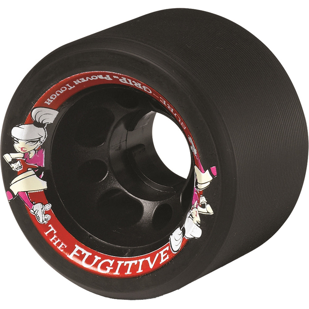 Sure Grip Fugitive 62mm Roller Skate Wheels - Black