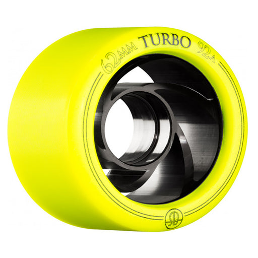 Bones Powell Turbo Alu 62mm Roller Skate Wheels - Yellow/88A