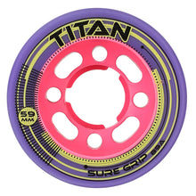 Load image into Gallery viewer, Sure Grip Titan Roller Skate Wheels 4-Pack - Purple/62MM
 - 3