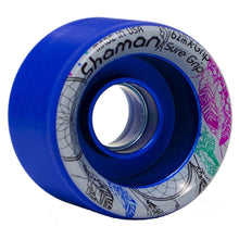 Load image into Gallery viewer, Sure Grip Shaman 62mm Roller Skate Wheels - Blue
 - 1