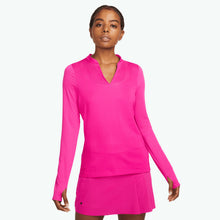 Load image into Gallery viewer, Nike Dri-FIT ADV Ace Womens Long-Sleeve Golf Polo - PINK PRIME 642/L
 - 1