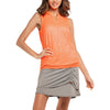 Lucky in Love Instinct Mesh Layer Orange Glow Womens Golf Polo