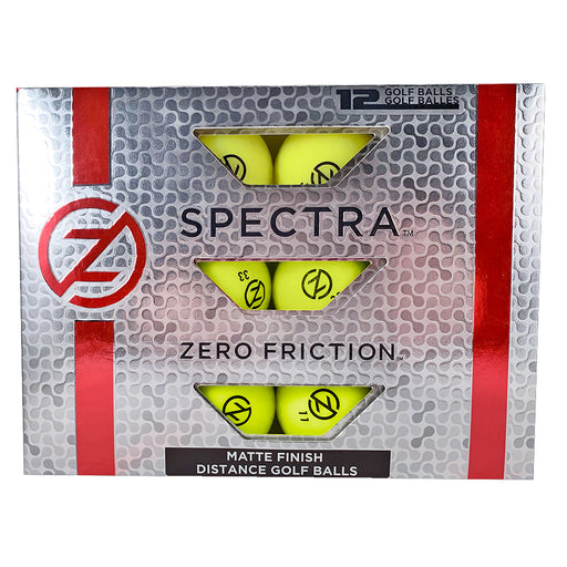 Zero Friction Spectra Golf Balls - Dozen - Yellow