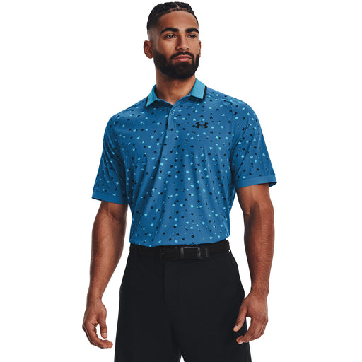 Under Armour Iso-Chill Floral Mens Golf Polo - CRUISE BLUE 899/XXL