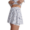 Varley Floyd White Snake Womens Tennis Skirt