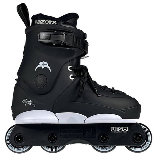 Razors Genesys 8Wh Aggressive Inline Skates - Black/White/3-6