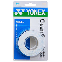 Load image into Gallery viewer, Yonex Clean Grap 3-Pack Tennis Overgrip - White/Sky Blue
 - 2