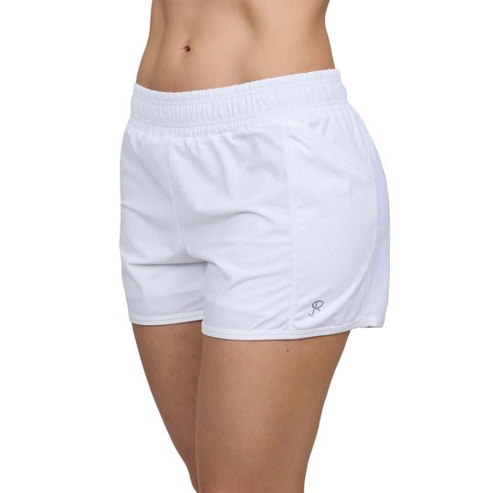 Sofibella White Racquet White Womens Tennis Shorts