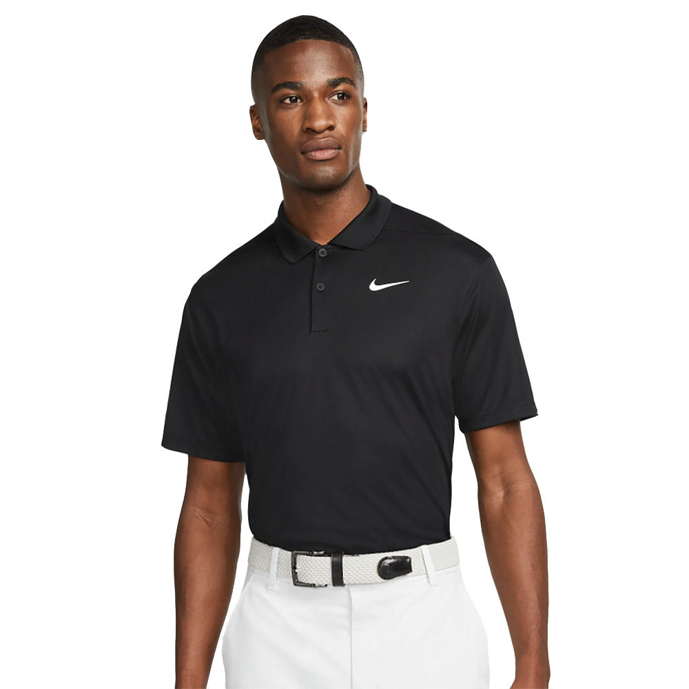 Nike Dri-Fit Victory Solid Mens Golf Polo - BLACK 010/XL