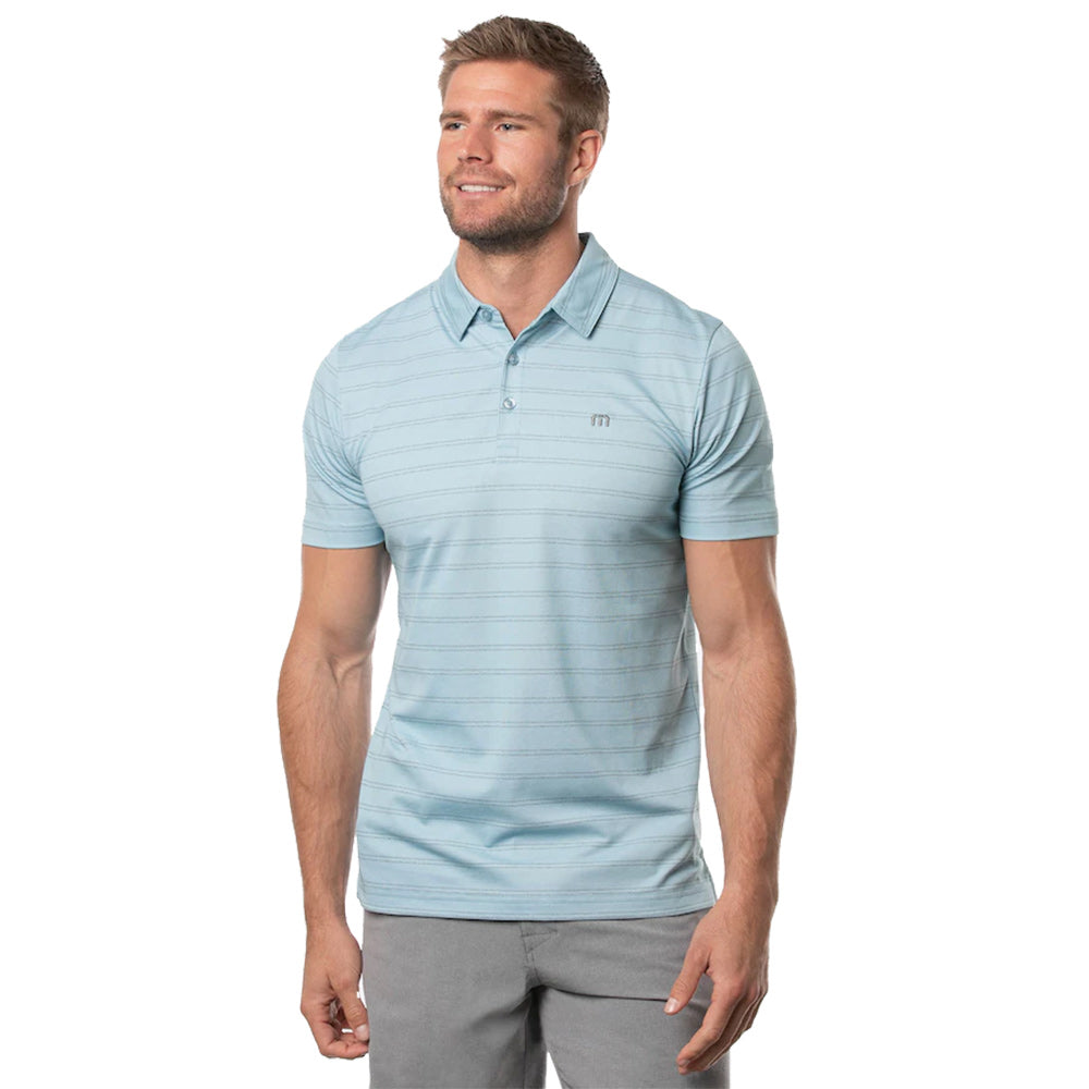 TravisMathew Tahoe Mens Golf Polo - Hthr Delph 4hde/XXL