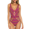 Becca Driftwood Plunge Pomegranate One Piece Womens Swimsuit