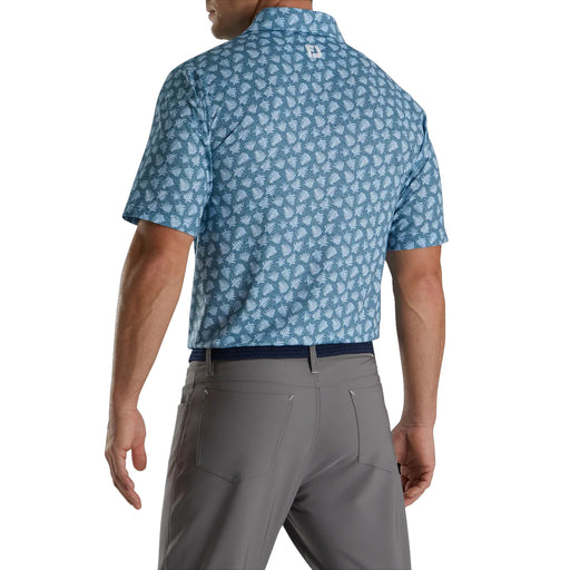 FootJoy Shadow Palm Print Lisle Mens Golf Polo