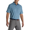 FootJoy Shadow Palm Print Lisle Mens Golf Polo