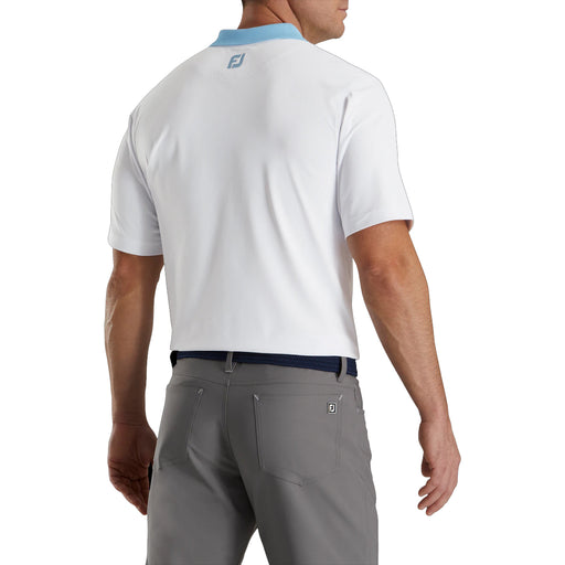 FootJoy Solid Stretch Piq Strp Plkt Mens Golf Polo