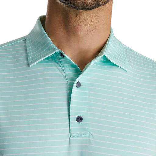 FootJoy Athletic Fit Classc Strp Gn Mens Golf Polo