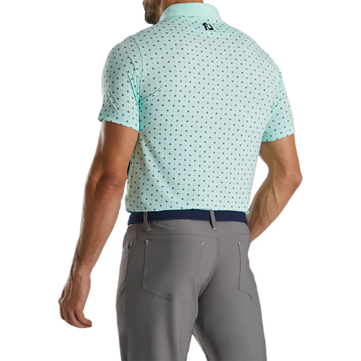 FootJoy Athletic Fit Deco Print Mint Men Golf Polo