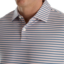 Load image into Gallery viewer, FootJoy Mini Regimental Stripe Pk Mens Golf Polo
 - 3