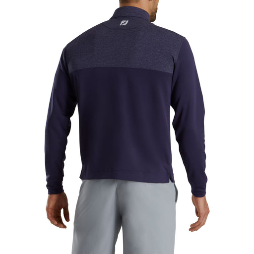 FootJoy Heather Yoke Navy Mens Golf 1/2 Zip