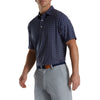 FootJoy Lisle Leaping Dolphins Print Navy Mens Golf Polo