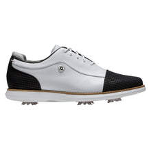 Load image into Gallery viewer, FootJoy Traditions Cap Toe Womens Golf Shoes - White/Black/B Medium/11.0
 - 4