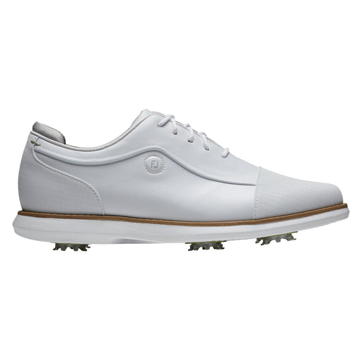 FootJoy Traditions Cap Toe Womens Golf Shoes - White/B Medium/9.5