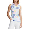 RLX Ralph Lauren Printed Airflow Jersey Stamped Geo Womens Sleeveless Golf Polo