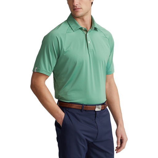 RLX Ralph Lauren LTWT Air Jer Green Mens Golf Polo - Outback Green/XL