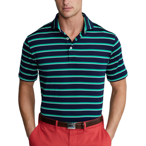 RLX Ralph Lauren Ltwt Wide Strip Ny Mens Golf Polo