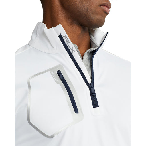 RLX Ralph Lauren Driver Pure Wht Mens Golf 1/2 Zip