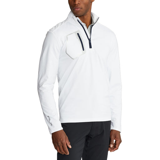 RLX Ralph Lauren Driver Pure Wht Mens Golf 1/2 Zip - Pure White/XL