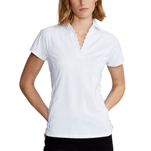 Load image into Gallery viewer, RLX Ralph Lauren Scallop Placket White Womens Polo
 - 2