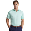 RLX Ralph Lauren Yarn-Dye Featherweight Airflow April Green Mens Golf Polo