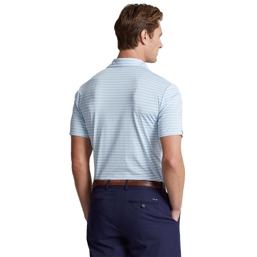 RLX Ralph Lauren LTWT Multi Stripe BLU Men Polo