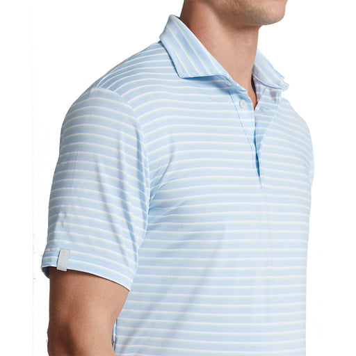 RLX Ralph Lauren LTWT Multi Stripe BLU Men Polo