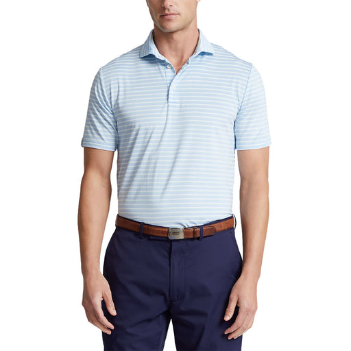 RLX Ralph Lauren LTWT Multi Stripe BLU Men Polo