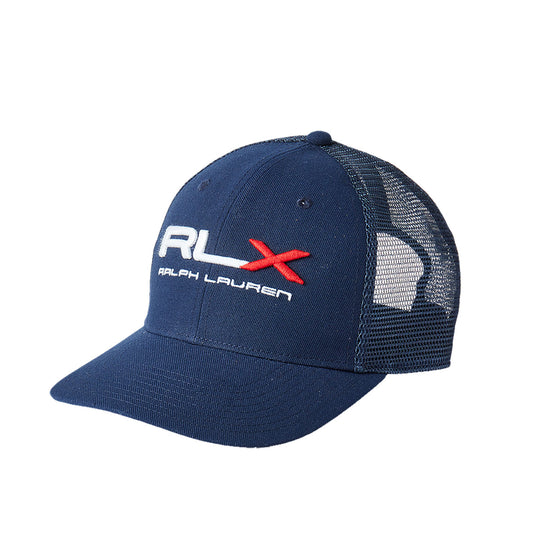 RLX Ralph Lauren High Crown French Navy Mens Trucker Hat