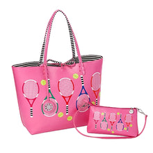 Load image into Gallery viewer, Sydney Love Serve It Up Pnk Reversible Tennis Tote
 - 3