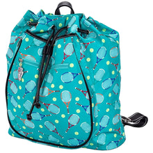 Load image into Gallery viewer, Sydney Love Serve It Up Turquoise Tennis Backpack
 - 1