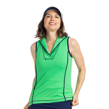 Load image into Gallery viewer, Kinona Roll to the Hole Women Sleeveless Golf Polo - KELLY GREEN 831/L
 - 1
