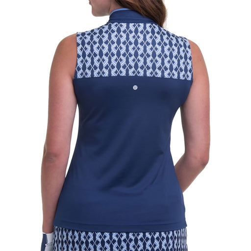 EP NY Zip Mandarin Inky Womens Sleevless Golf Polo