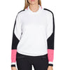 GGBlue Scarlet White Blossom Womens Golf Sweater