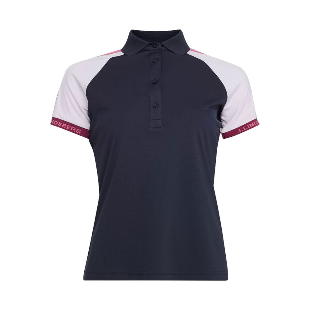 J. Lindeberg Perinne Navy Womens Golf Polo - JL NAVY 6855/XL