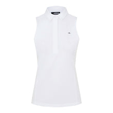 Load image into Gallery viewer, J. Lindeberg Dena Womens Sleeveless Golf Polo - WHITE 0000/L
 - 4