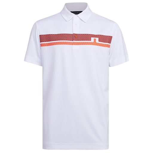 J. Lindeberg Clark Regular Fit Mens Golf Polo - TANGERINE G016/XL