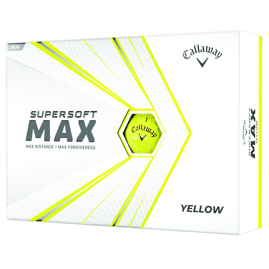 Callaway Supersoft Max Yellow Golf Balls - Dozen