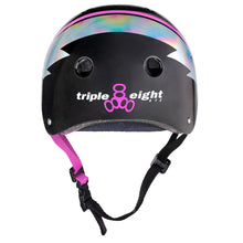 Load image into Gallery viewer, Triple Eight Certified Sweatsaver Blk Ltng Helmet
 - 2