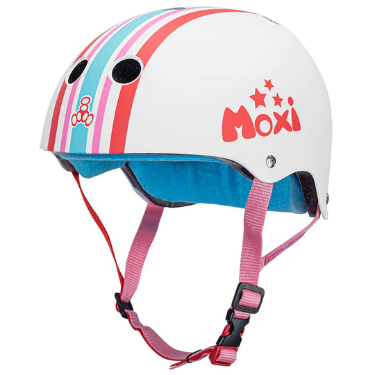 Triple Eight The Certified Sweatsaver Moxi Stripey Helmet