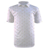 Swannies Big Cat White Mens Golf Polo